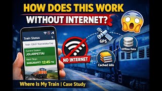 How Does “Where Is My Train” Work WITHOUT Internet? 🤯 | Offline App Case Study screenshot 1