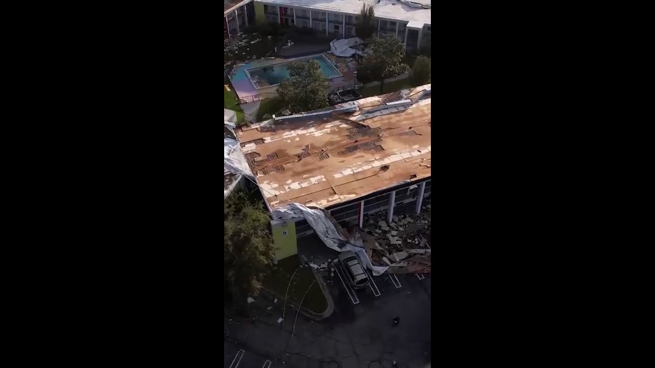 Aerial video shows damage from Hurricane Isaias