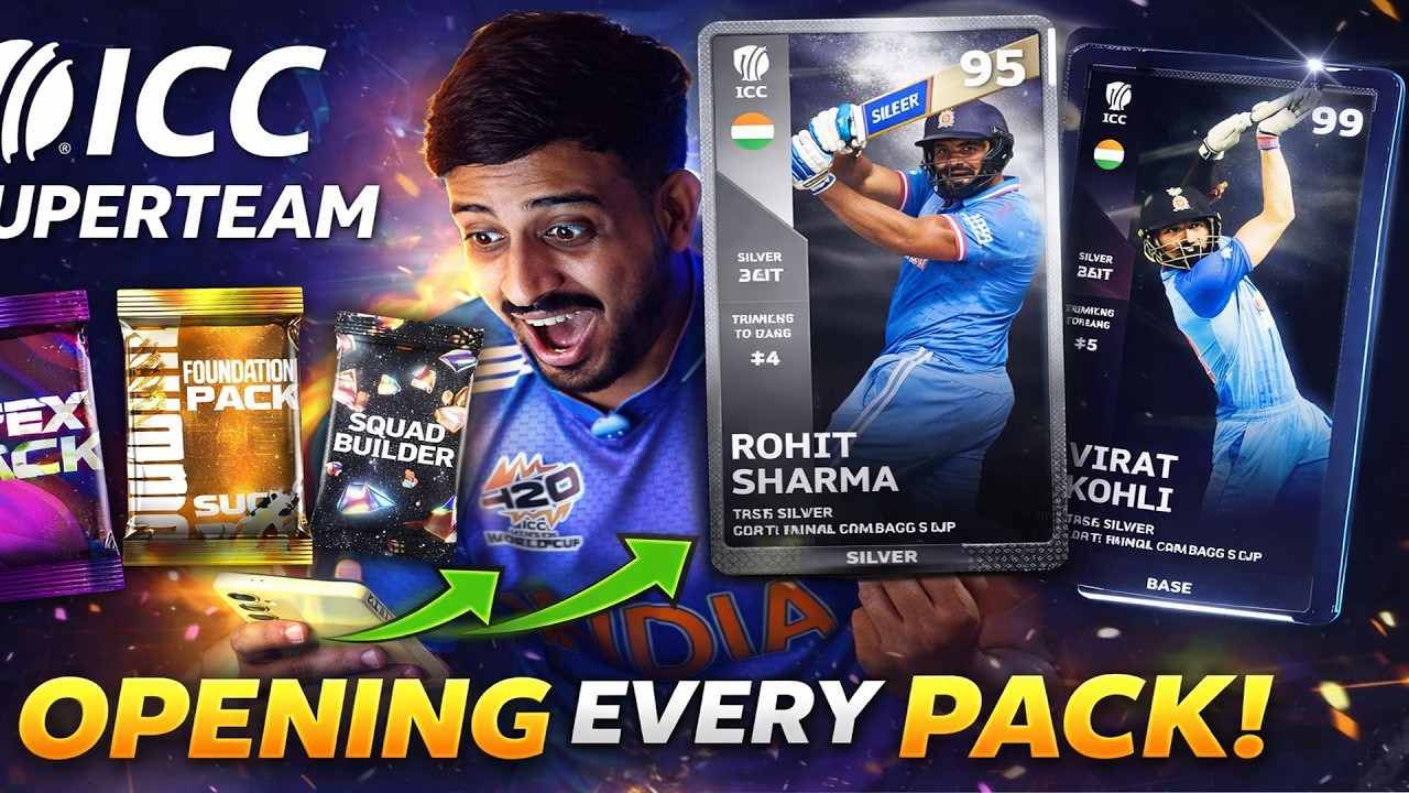 I opened every pack ICC Super team! Can i get better card then DHONI ? Trading Official Cricket game