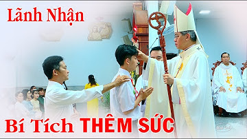 Đức Tổng Giuse Nguyễn Năng - Ban Bí tích Thêm Sức cho 61 Anh Chị Em Giáo xứ Thánh Martinô
