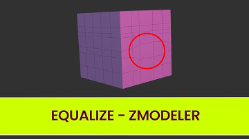 EQUALIZE - Polygon Action - ZModeler - ZBrush