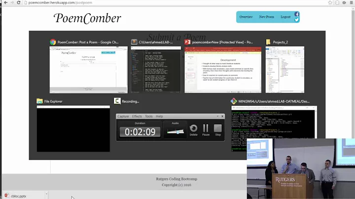 PoemComber | Rutgers Coding Bootcamp