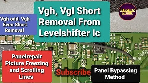 Led Tv Vgh odd, even Short removal|Levelshifter Ic modification method to solve Picture freezing||LG
