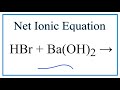 Net Ionic Equations and Spectator Ions