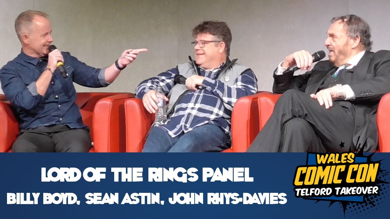 Lord Of The Rings Panel (Billy Boyd, Sean Astin, John Rhys-Davies) From Wales Comic-Con - Nov 2021