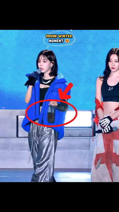Winter can’t handle her drinks 😭