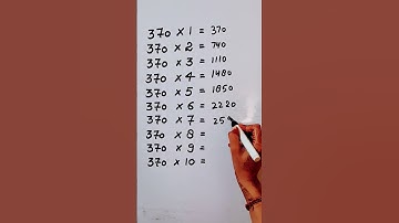 write the Table of 370 in 16 second only..#maths #mathshack #mathstricks @study_care0