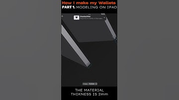 How To Make a Modern Wallet From scratch PART 1 - Modeling in Shapr 3D