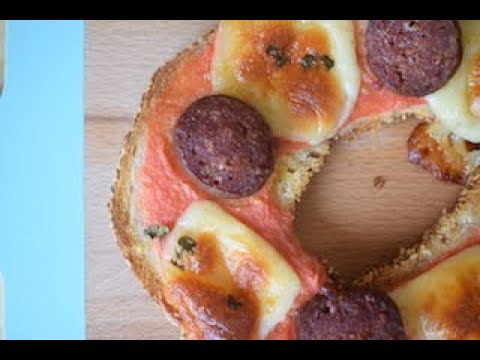 Baby Pizza with Bagel