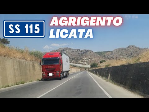 SS115 "Sud Occidentale Sicula" | viaggio da AGRIGENTO a LICATA attraverso PALMA DI MONTECHIARO