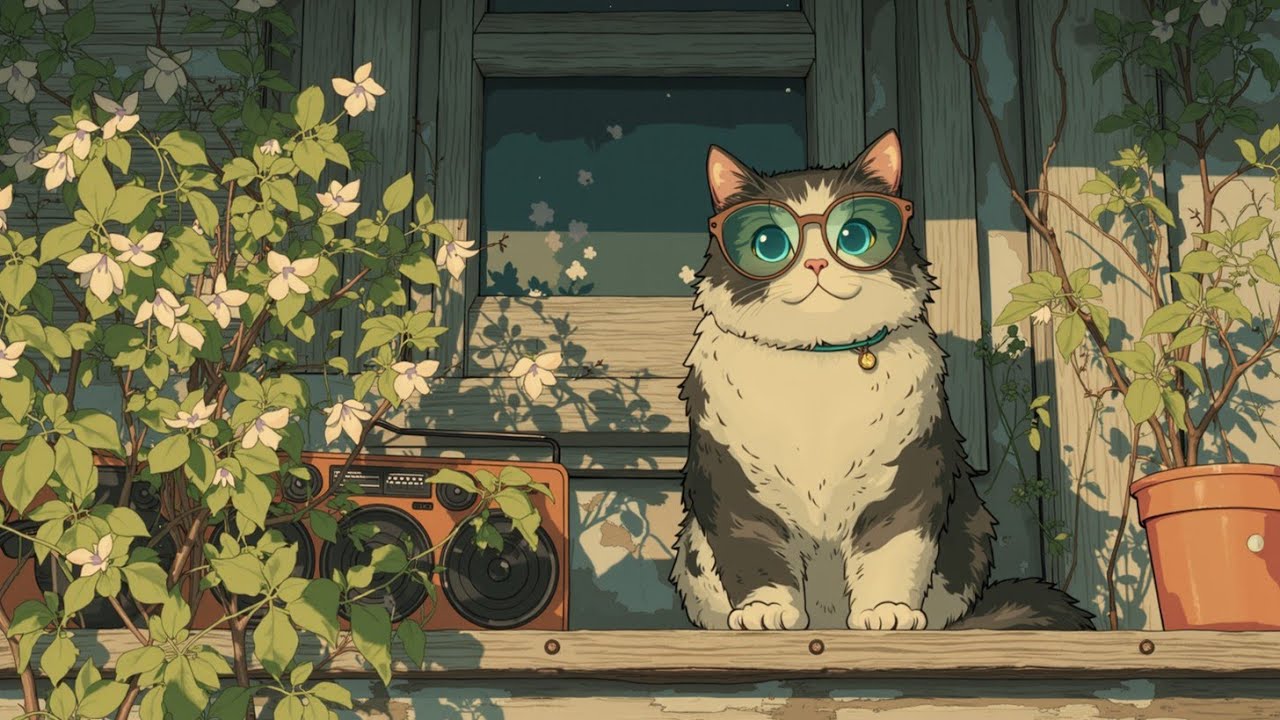 Уютные Lofi Hip Hop биты для учебы и концентрации | Расслабляющая музыка с милыми кошачьими вайбами