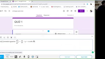QUIZ in Google Form -Add Math Equations and draw graphs of Math equations