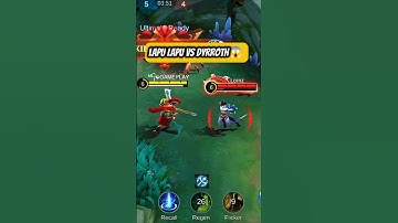 Lapu lapu Vs Dyrroth😱 Lapu lapu MLBB #shortsviral #mlbbshorts #mobilelegends #lapulapu