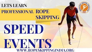 Rope skipping full details of Speed Events for competitions.