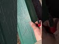 Installing outside wall corner trims on metal siding