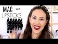 MAC Lipstick Collection || Matte Finish Review || Favorites, Swatches & Wear Test