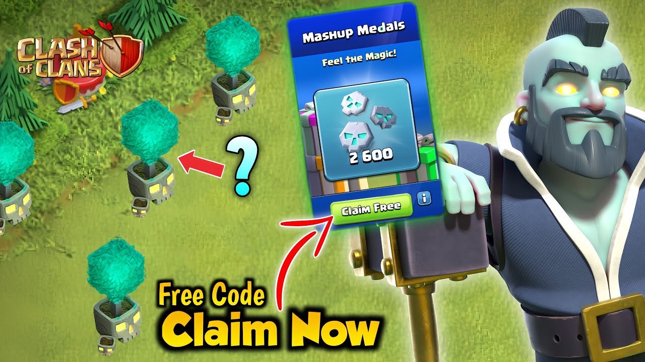 CLAIM FREE Mashup Medals By Code 💞| Get Multiple Halloween Obstacle 🧟‍♂️ - Clash of Clans