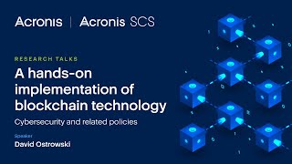 Research Talks A Hands-On Implementation Of Blockchain Technology David Ostrowski