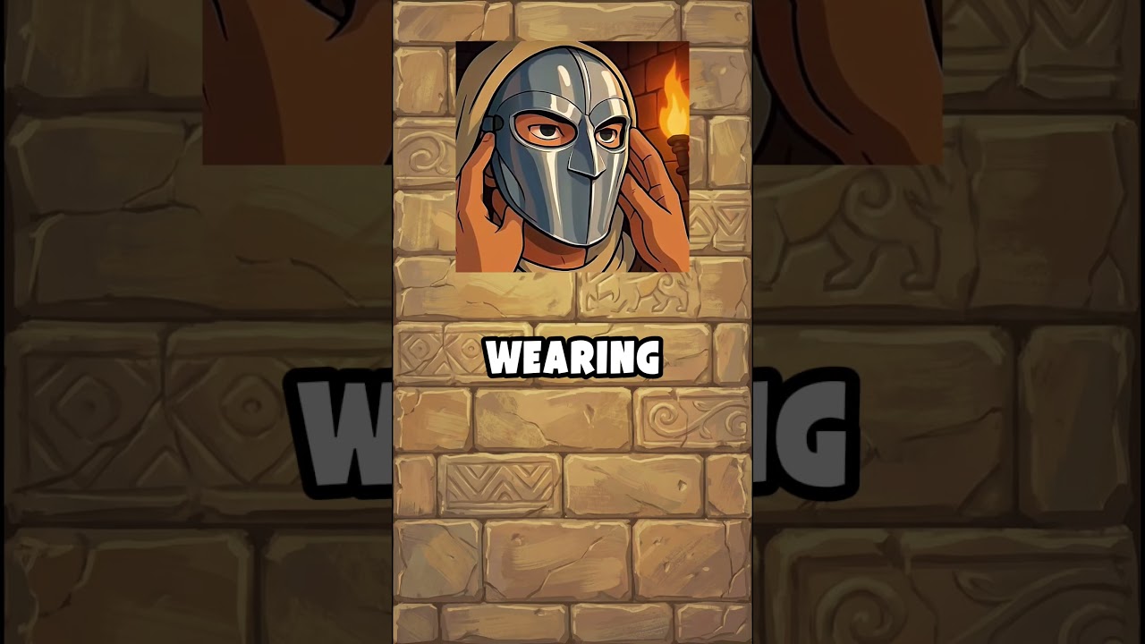 Why did King Baldwin wear a mask? 