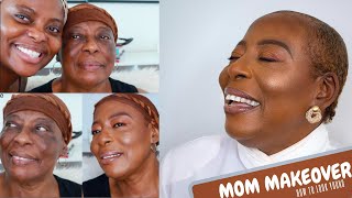 HOW I DO MAKEUP ON MATURED SKIN |Summer Glam On My Mom + Covering hyper-pigmentation on matured skin