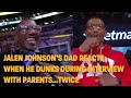 Jalen Johnson's Surprising Dunk Moments During Interviews with His Parents 🤯