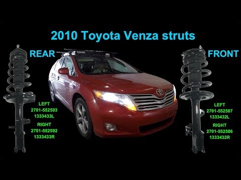 Replacing the struts in a 2010 Toyota Venza