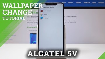 How to Change Wallpaper in ALCATEL 5V - Update Lock Screen