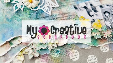 Happy Explorer - Scrapbooking process video - My Creative Scrapbook - April LE Kit