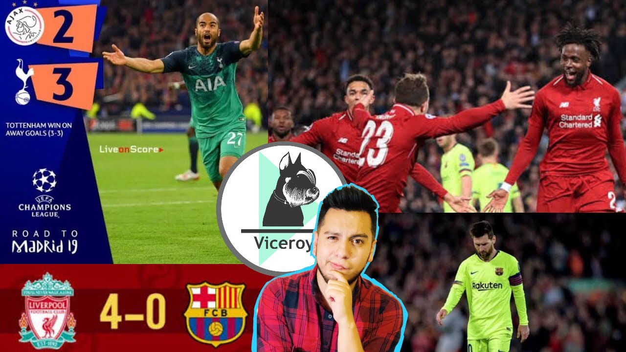 HUMILLADOS de CHAMPIONS (LIVERPOOL 4-0 FC BARCELONA) (AJAX 2-3