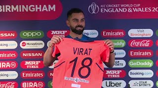 Virat Kohli unveils orange jersey; calls England's performance surprising