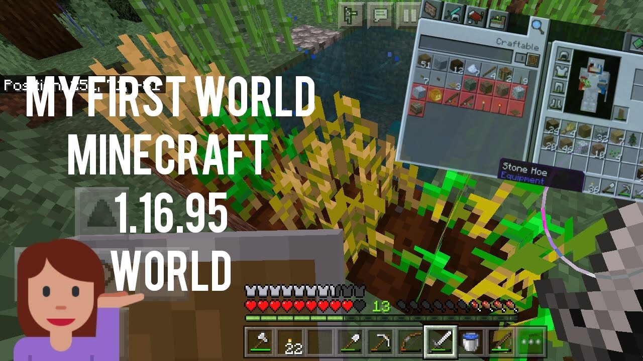 Playing My first world of Minecraft 😎 - YouTube