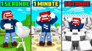 MINECRAFT, aber jede SEKUNDE MULTIPLIZIEREN SICH MOBS! - Minecraft