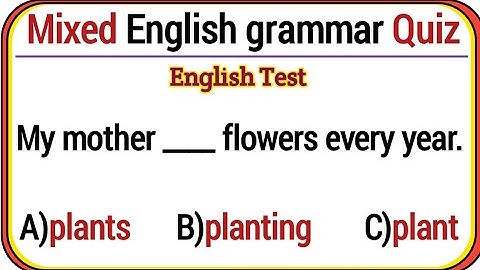Mixed English Grammar Quiz | Test Your Skills!