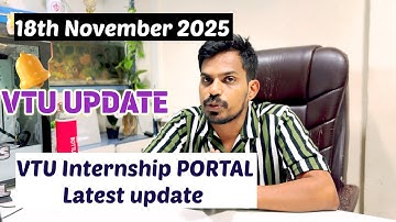 VTU Final Year Internship Latest Update About Last Date | #vtuupdates #vtu