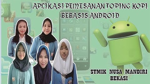 Membuat Aplikasi Pemesanan Toping Kopi Berbasis Android || ANDROID STUDIO