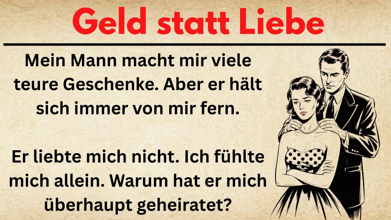 #35 | Geld statt Liebe  |  Learn German Easily through story  | Deutsch B1
