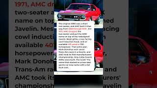 AMC built only 2,054 Javelin AMXs in 1971, the year the AMX got a back seat