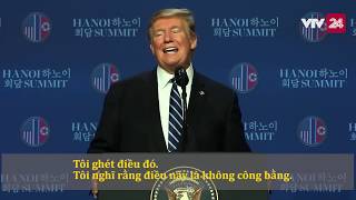 [VIỆT SUB] Tổng thống Donald Trump giải thích vì sao không đạt thỏa thuận với Chủ tịch Kim Jong-un