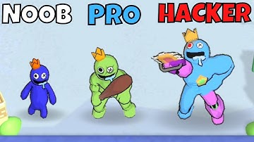 NOOB vs PRO vs HACKER in Merge Monster: Rainbow Friends
