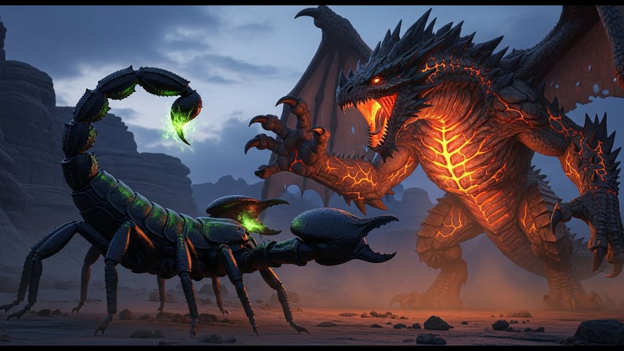 Scorpion vs Earth Dragon 🦂⚔️🐉 | Awakening & Territory Invasion