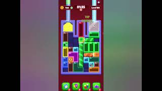 Sand blocks drop puzzle level 184 gameplay walkthrough solution