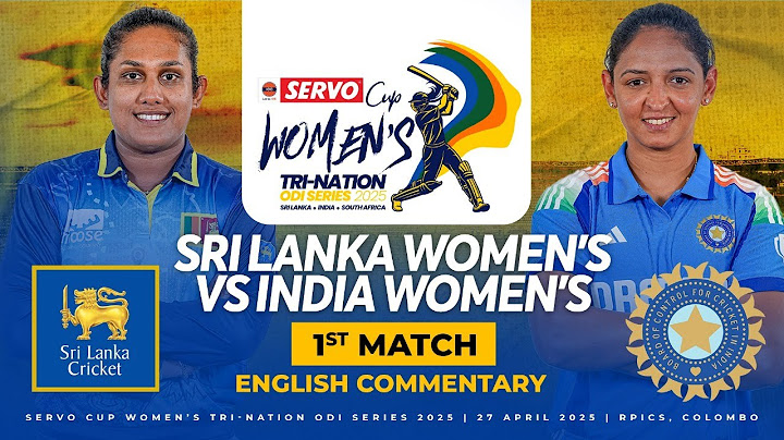 💥 LIVE! Sri Lanka vs India - 1st Match | Women's Tri-Nation Series 2025  (English Commentary)