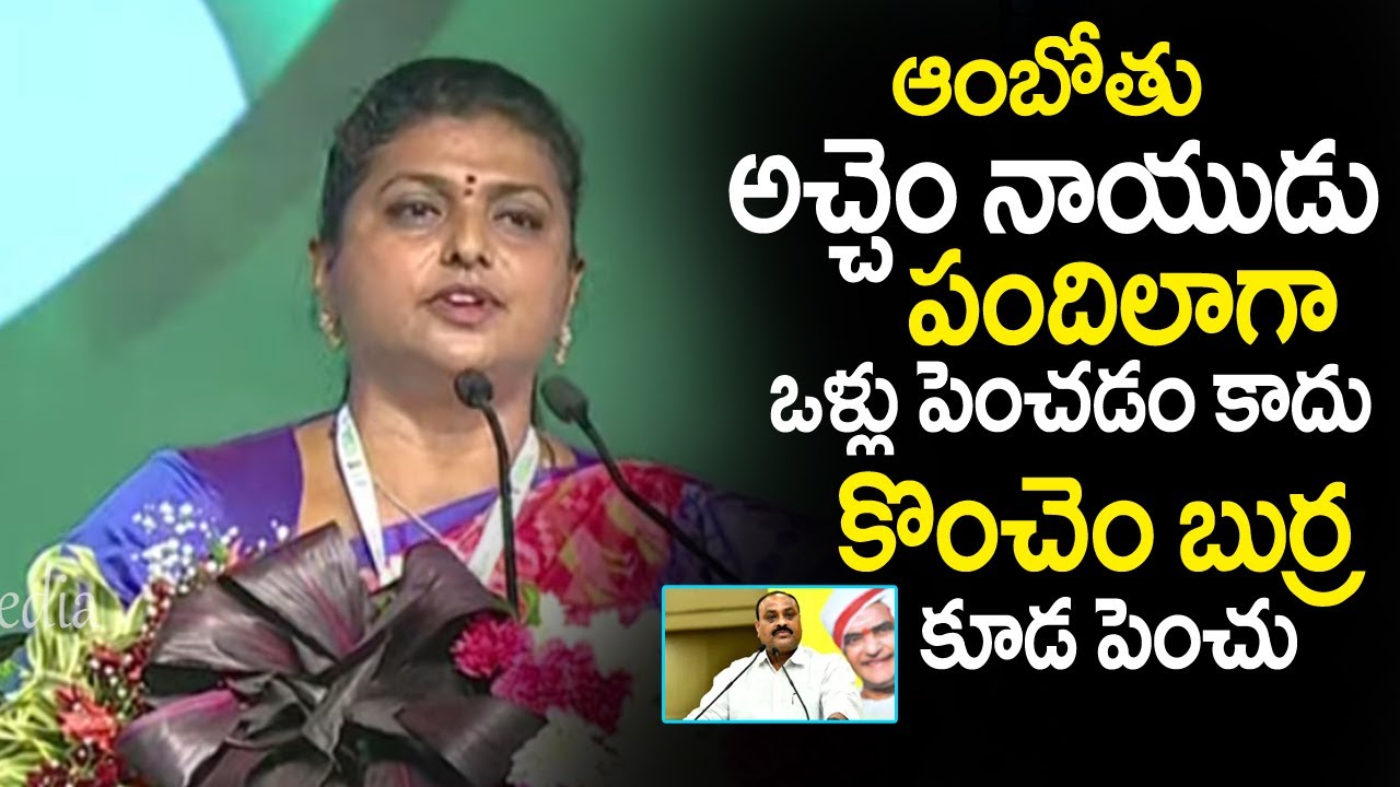 Minister Roja Satirical Punches on Acham Naidu | AP CM YS Jagan | iMedia
