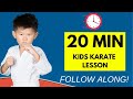 Karate Training For Kids At Home | 20 Min Intermediate Lesson!