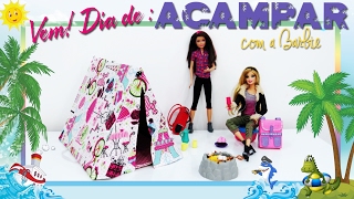 💞 Barraca de Acampamento para Barbie. Vem Fazer e Brincar Também 😀