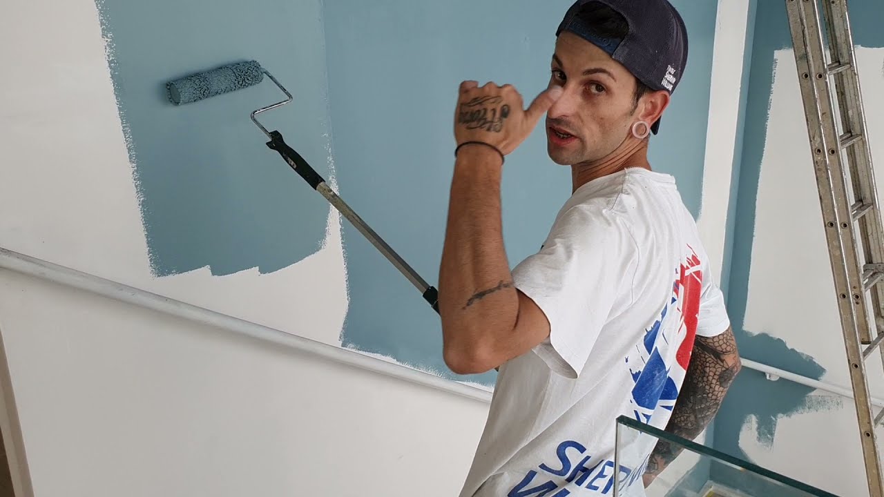Pintura fosco 1° dia de um ajudante