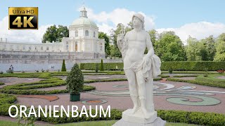 Oranienbaum Park - Walking Tour - 4K🎧 Relaxing Walk With Ambient Sounds - St Petersburg Russia