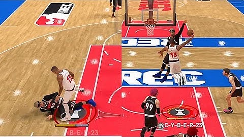 NBA 2K22 STEP OVER CONTACT DUNK!