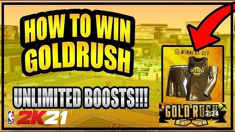HOW TO WIN GOLD RUSH EVENT ON NBA 2K21! BEST METHOD TO WIN UNLIMITED BOOSTS AND EVENT CLOTHING 2K21!