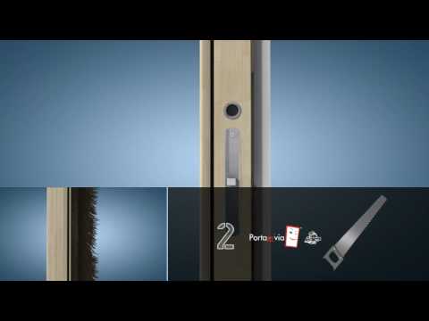 Porta scorrevole interno muro fai da te, interior sliding diy door ... Montaggio porta scorrevole interno muro